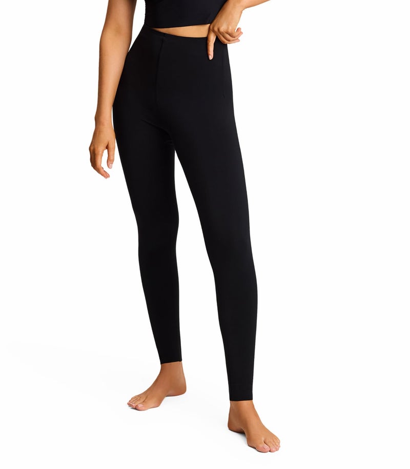 commando Classic Legging with Perfect Control | Womenâ€™s High-Rise Legging with Signature Smoothing Waistband | Luxe Microfiber | Black, M - Image 1